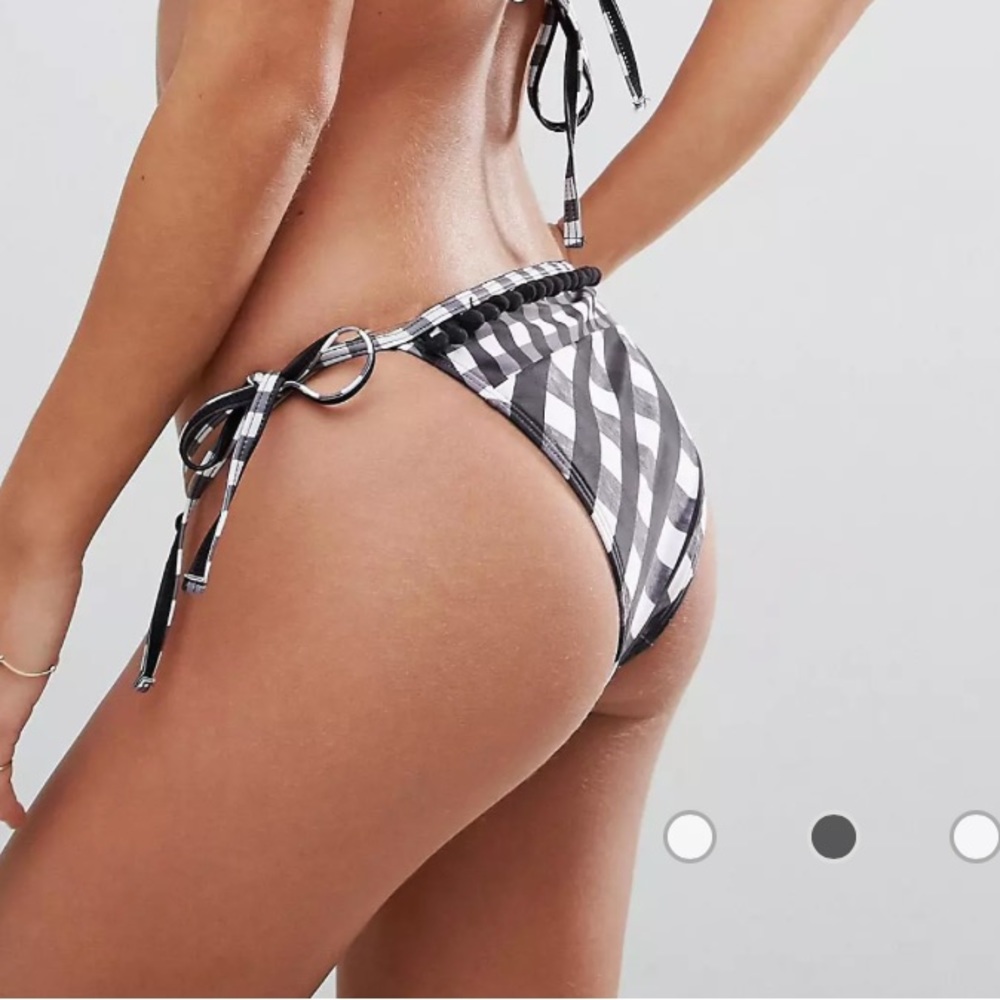 Gingham string bikini bottom ASOS - Picture 3 of 4